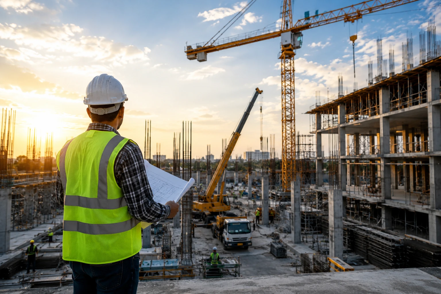 Professional Construction Site Photo Video Shoot for Vishesh Construction System